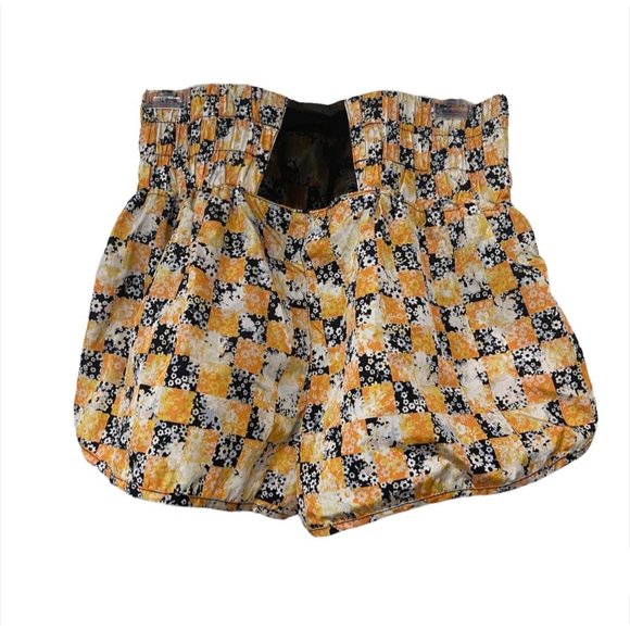 Free People Movement The Way Home Shorts Floral Check - Picture 7 of 7